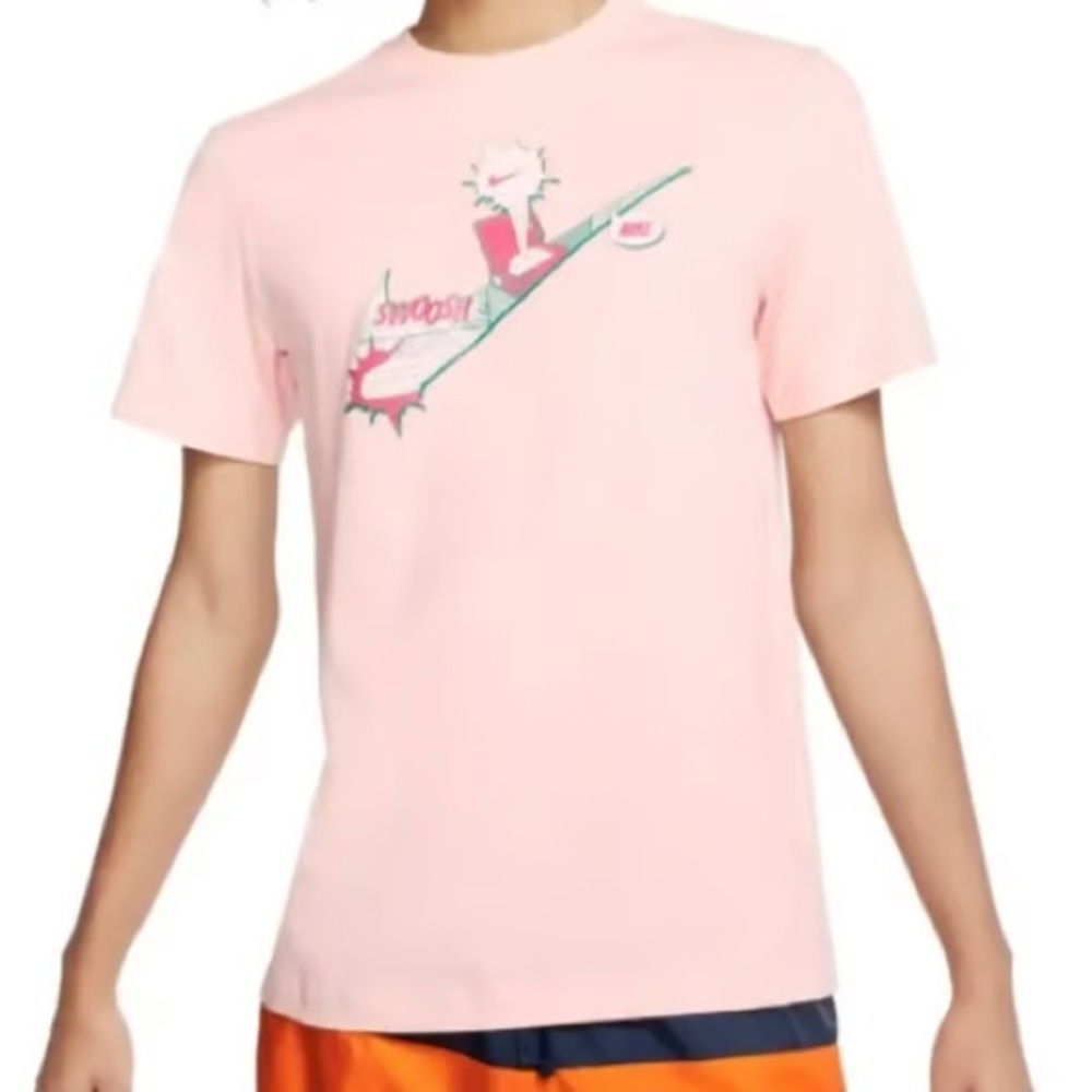 Nike AF1 Air Force Pop Art Shoe Box Swoosh Graphic Tee in Light Pink